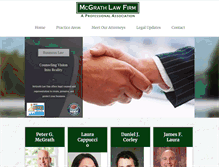 Tablet Screenshot of mcgrathlawfirm.com